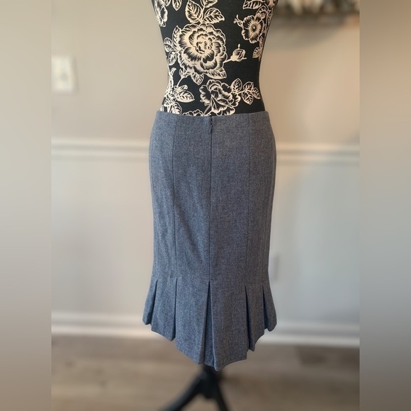 Talbots women's 100% wool skirt size 6 lined ruffles business casual - Picture 6 of 8